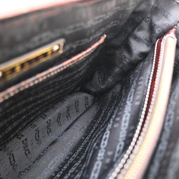 CELINE Boogie Macadam Charm Hand Tote Bag Canvas Embossing Leather Brown 69KA854 - Picture 11 of 16